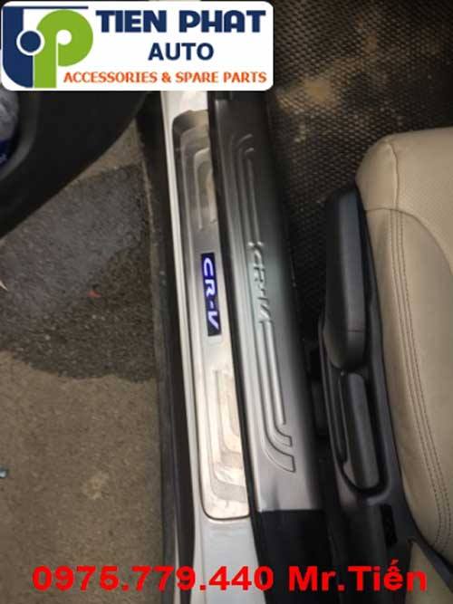 chong tray phan inox cho honda crv 2017